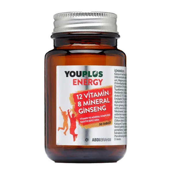 Youplus Energie Vitamin- und Mineralstoffkomplex – 30 Tabletten
