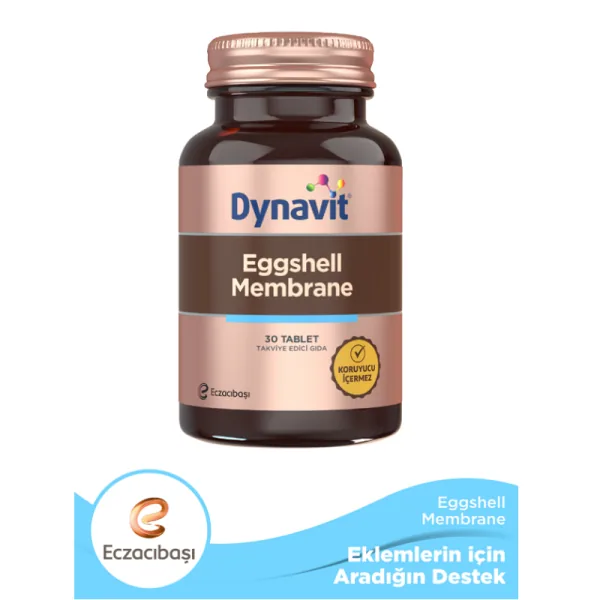 Dynavit Eierschalenmembran Tabletten für Gelenk- und Hautgesundheit 30 Stück 2