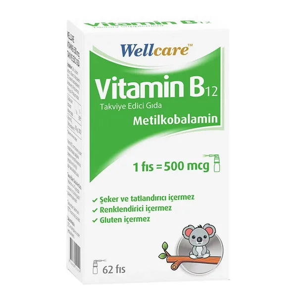 Wellcare Vitamin B12 Spray 500mcg 2
