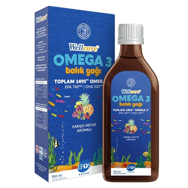 Wellcare Omega 3 Fischöl 150ml 2