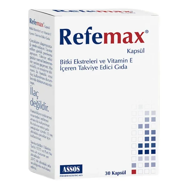 Refemax Food Supplement Containing Plant Extracts 30 Capsules