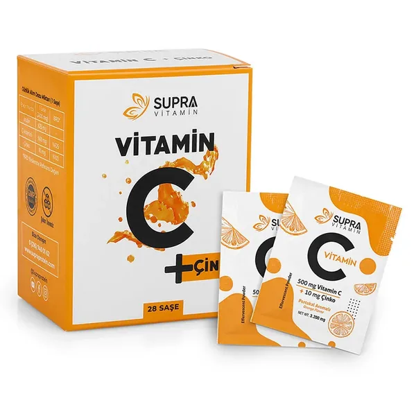 Supra Protein Vitamin C + Zinc Food Supplement 28 Sachets
