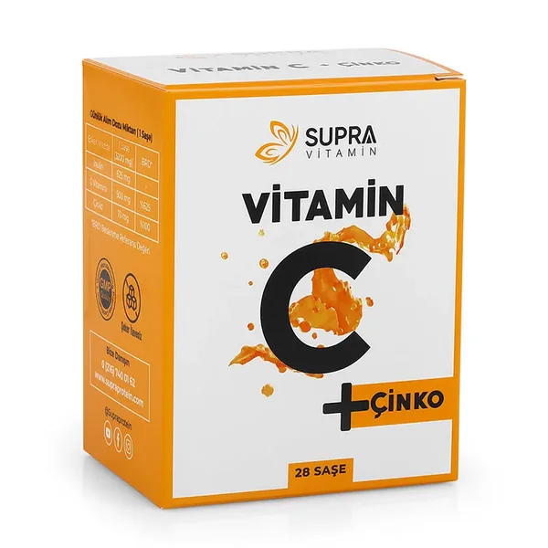 Supra Protein Vitamin C + Zinc Food Supplement 28 Sachets 2
