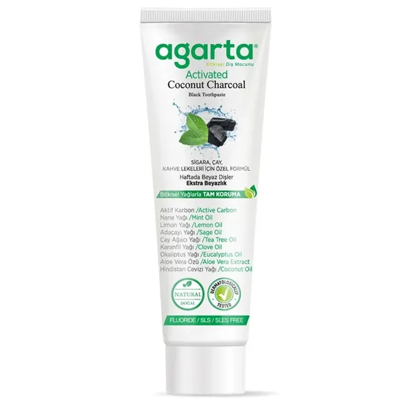 Agarta Natural Active Carbon Toothpaste 100 ml
