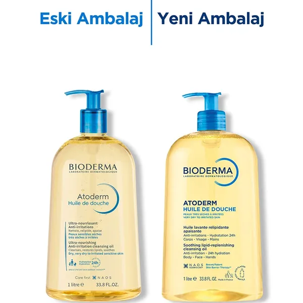 Bioderma Atoderm 24h Huile De Douche 1lt 4