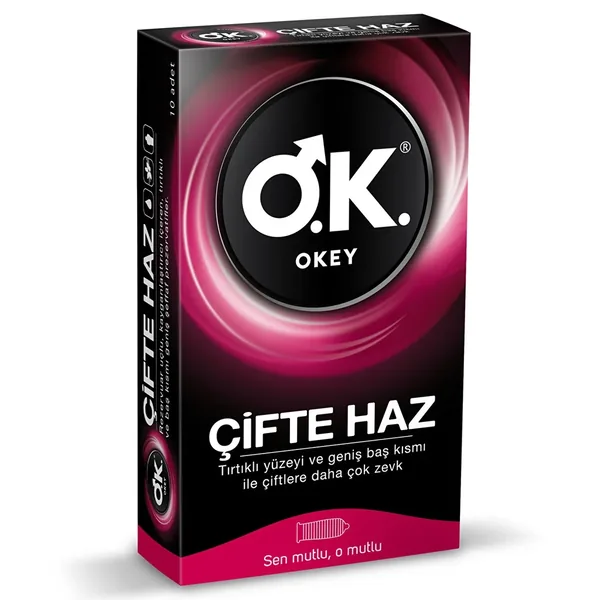 Okey Double Pleasure Condom 10 pcs 2