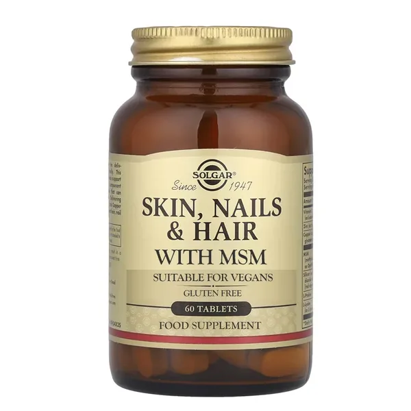 Solgar Formula Skin, Nails Hair With Msm Food Supplement 60 Tablet
