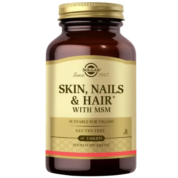 Solgar Formula Skin, Nails Hair With Msm Food Supplement 60 Tablet 2
