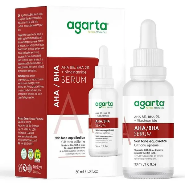 Agarta AHA BHA Revitalizing Facial Peeling Care Serum 30 ml 2