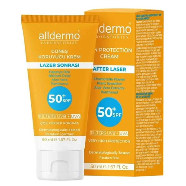 Protection Solaire Alldermo SPF50+ pour Peaux Sujettes aux T