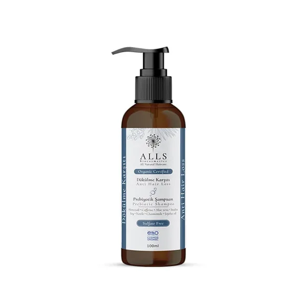 شامبو بروبيوتيك عضوي مضاد لتساقط الشعر 100 مل من أولز بيوكوزمتيكس Alls Biocosmetics