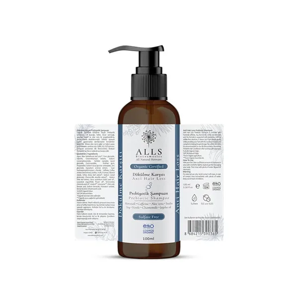 شامبو بروبيوتيك عضوي مضاد لتساقط الشعر 100 مل من أولز بيوكوزمتيكس Alls Biocosmetics 4