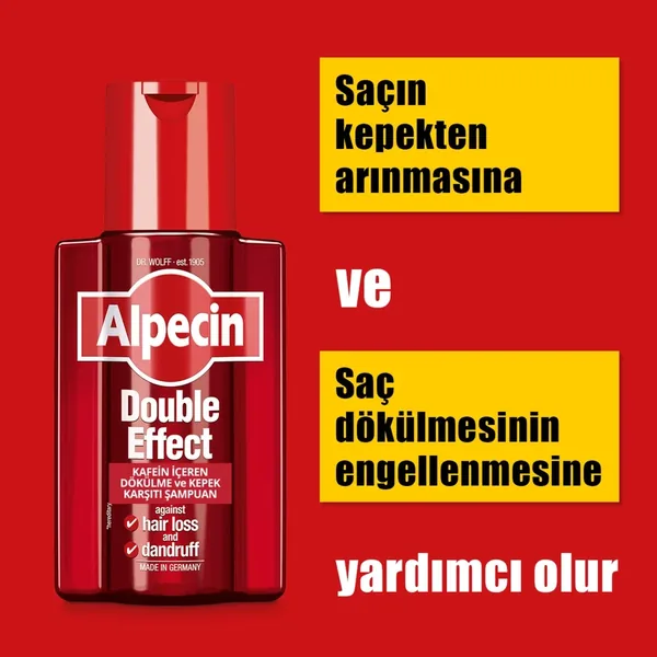 Alpecin Double Effect Caffeinated Anti-Hair Loss and Anti-Dandruff Shampoo 200 ml 4