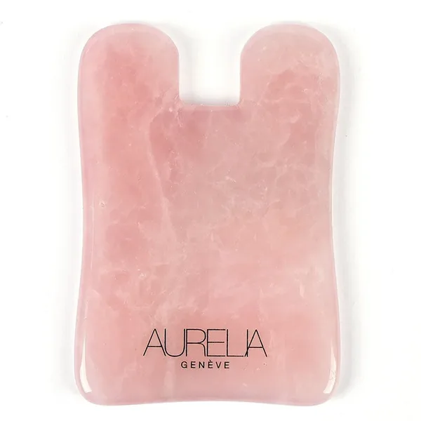 Aurelia Geneve Square-Shaped Gua Sha Stone - Rose Quartz