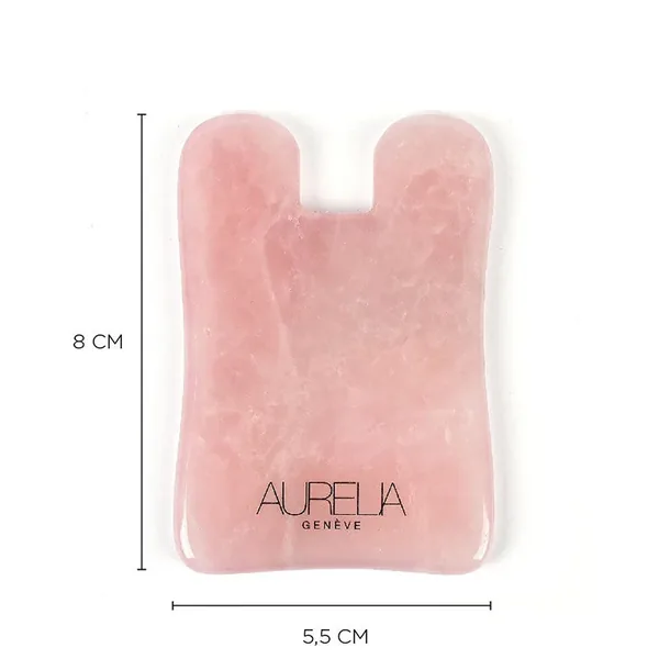 Aurelia Geneve Square-Shaped Gua Sha Stone - Rose Quartz 2