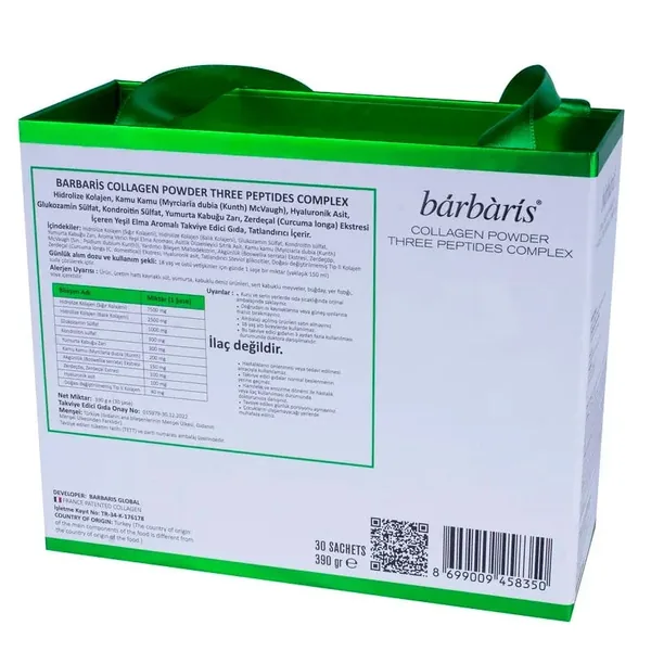 Barbaris Collagen Powder Three Peptides Complex 30 Sachets 2