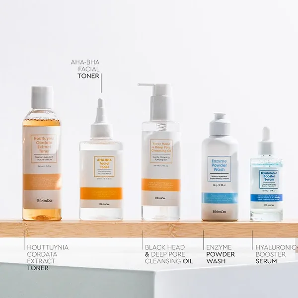Bibimcos AHA-BHA Facial Toner 200 ml 4
