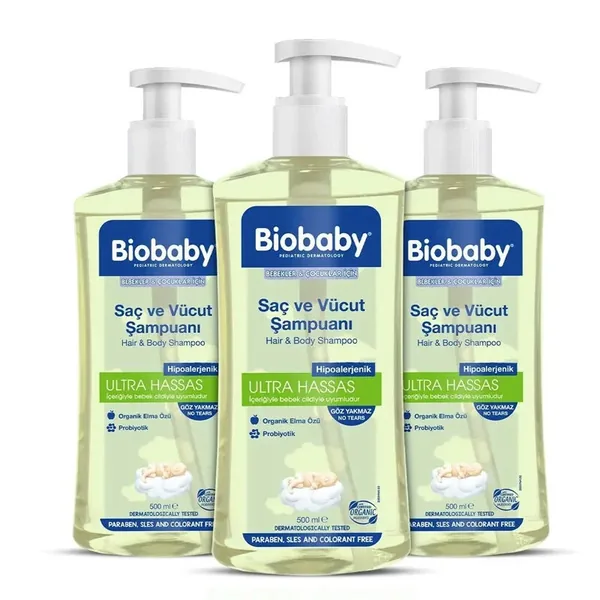 Schützt & Reinigt: Biobaby Baby Shampoo (Haar & Körper) Trän