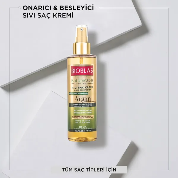 Bioblas Botanic Oils Argan Oil Liquid Hair Conditioner 200 ml 3