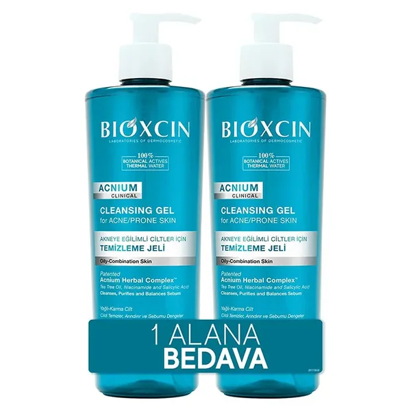 Bioxcin Acnium Sebum Balancing Face Wash Gel Buy 1 Get 1 Free