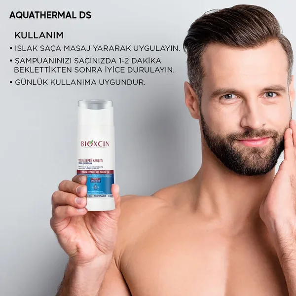 Bioxcin Aqua Thermal Effective Anti-Dandruff Shampoo Set 200 ml + 300 ml 4
