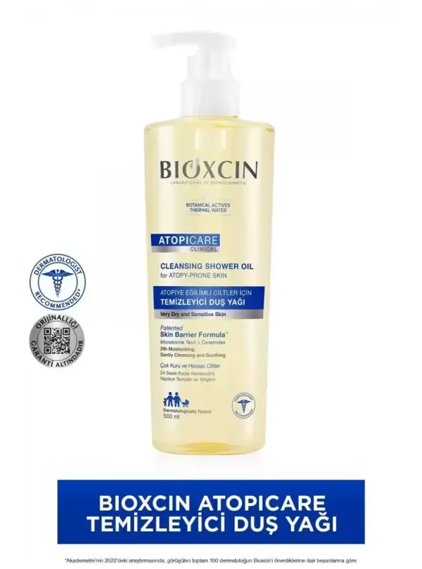 Bioxcin Atopicare Cleansing Shower Oil 500 ml - For Extremely Dry Skin 2