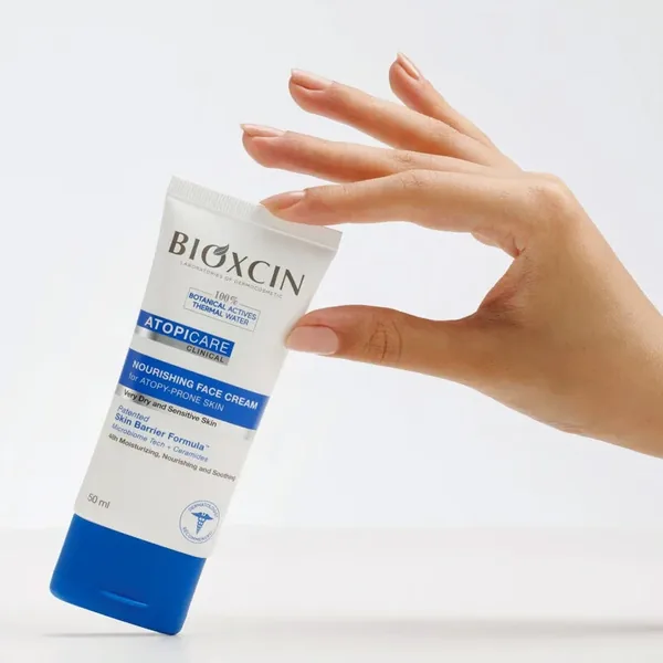 استمتع ببشرة هادئة: كريم Bioxcin Atopicare المغذي للوجه 50 م 2