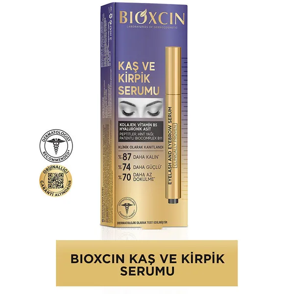 Bioxcin Collagen and Hyaluronic Acid Containing Eyebrow and Eyelash Serum 3 ml 3