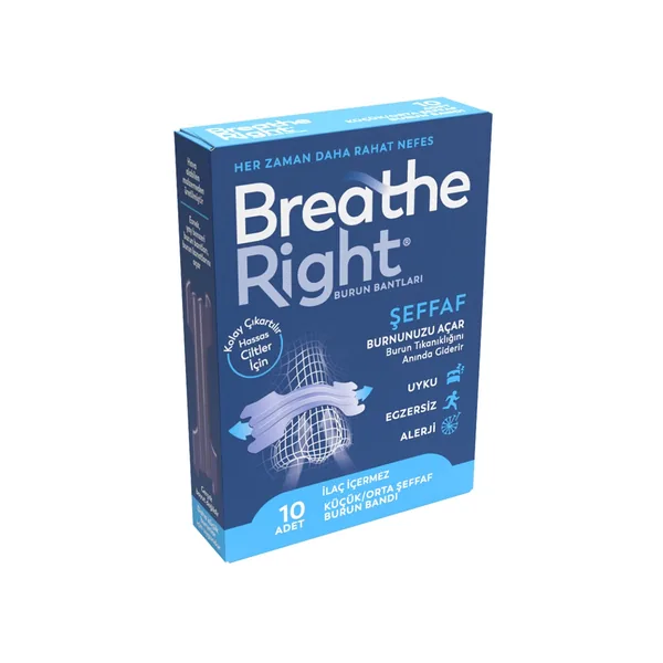 Breathe Right Clear Small/Medium Nasal Strip 10 pcs 2
