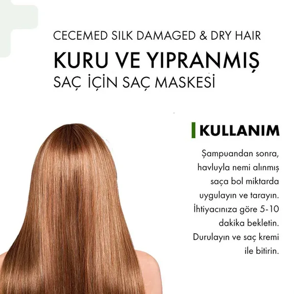 CeceMED Hair Mask for Dry, Damaged and Colored Hair 200 ml 3