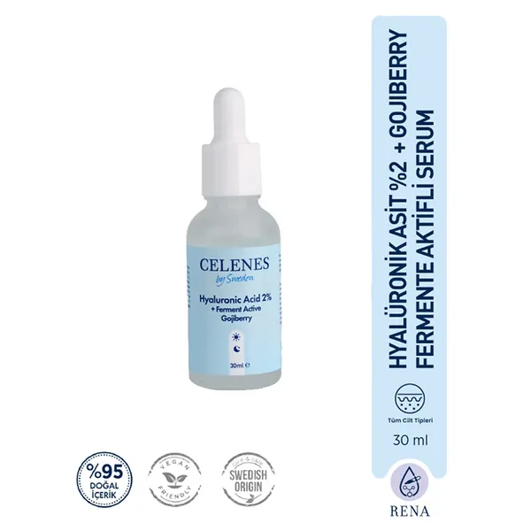 Celenes By Sweden Kafein 5 + Rowan Berries Active Eye Contour Serum 30 ml 3