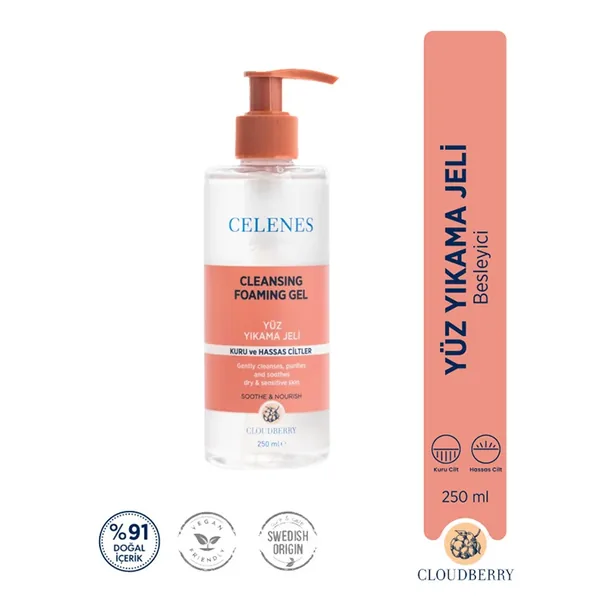Celenes By Sweden Celenes Cloudberry Cleansing Gel 250 ml - Dry Sensitive Skin 5