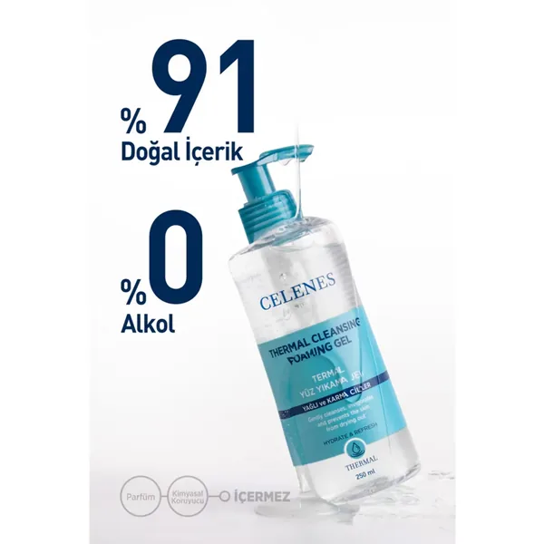 Celenes By Sweden Thermal Face Wash Gel 250 ml -Oily and Combination Skin 4