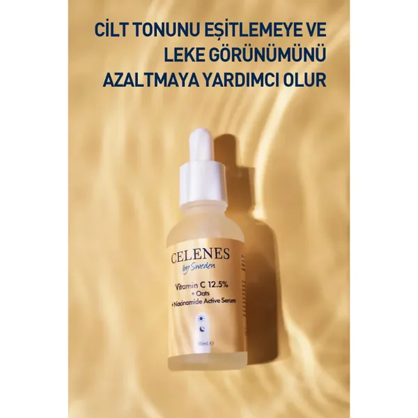Celenes By Sweden C Vitamin 25 + Oat Milk Niacinamide Active Serum 30 ml 2