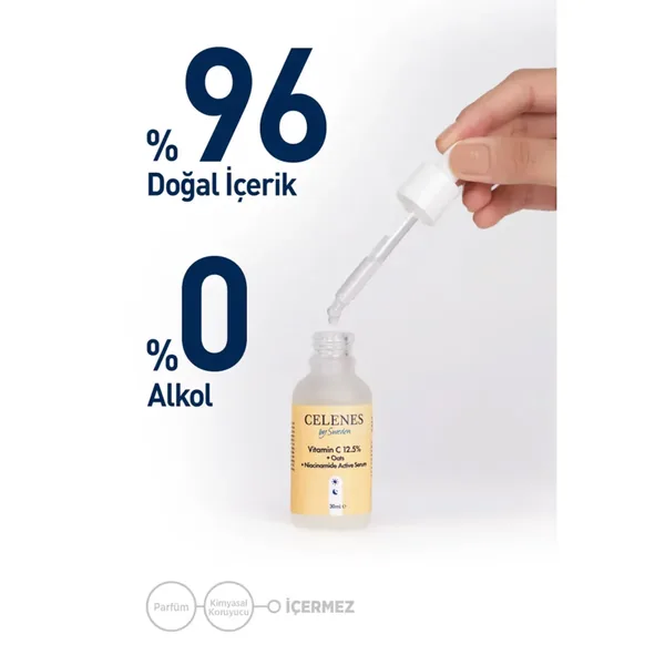 Celenes By Sweden C Vitamin 25 + Oat Milk Niacinamide Active Serum 30 ml 5