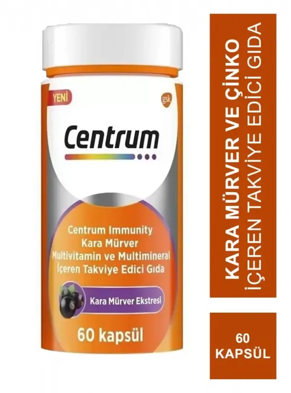 Centrum Immunity Black Elderberry Multivitamin and Mineral 60 Capsules 2