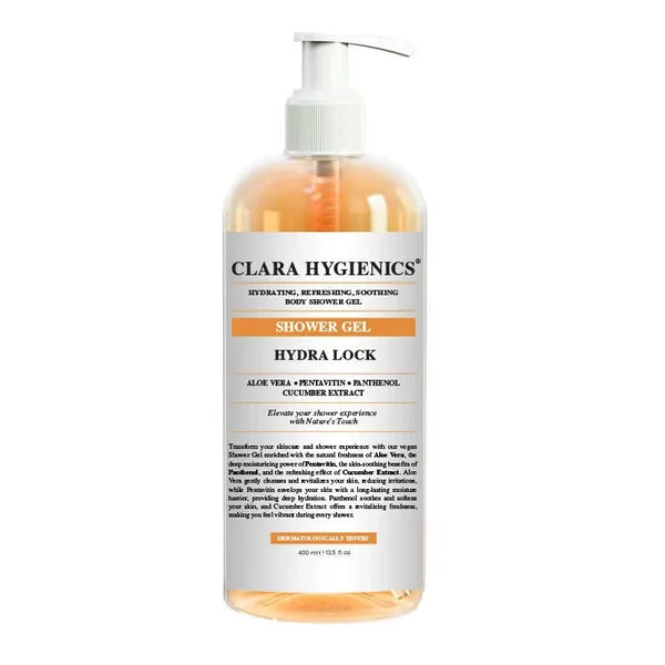 Clara Hygienics Hydra Lock Feuchtigkeitsspendendes Duschgel 400ml