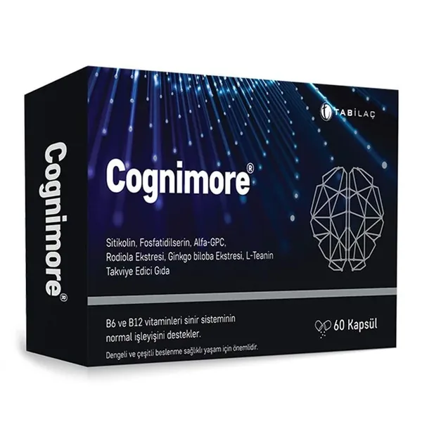 Améliorez Mémoire & Concentration avec Cognimore 60 Capsules