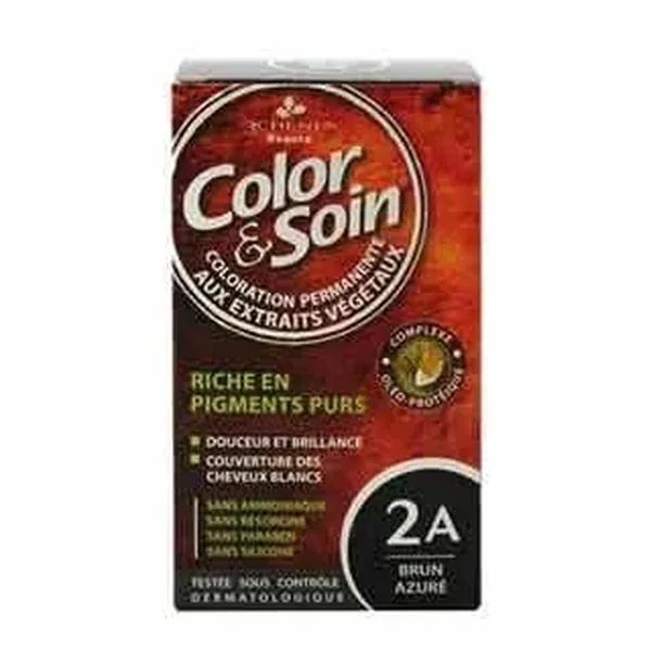 Color and Soin Hair Color 2A - Brun Azure Black