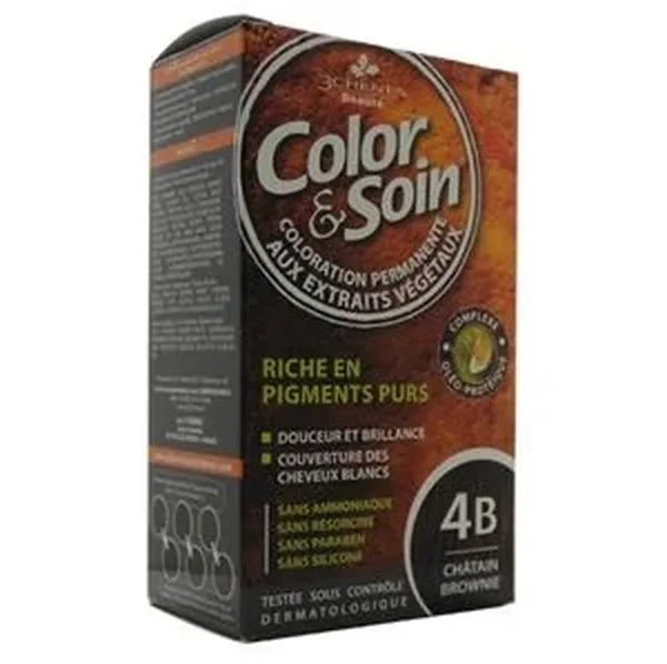 صبغة شعر كولور سوارن 4 ب بني كستنائي Color Soin