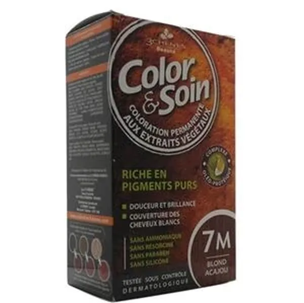Color and Soin Hair Dye 7M Mahogany Yellow