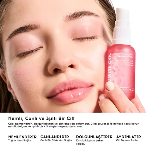 Cream Co. Hyaluronic Acid and Peptide Serum 30 ml 2
