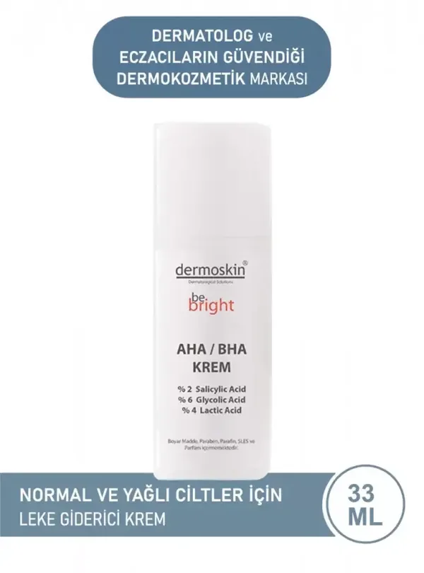 Dermoskin Be Bright AHA/BHA Creme 33ml 2