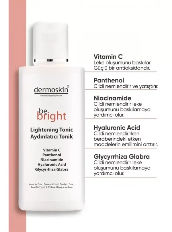 Dermoskin Be Bright 200ml Aufhellendes Tonic für strahlende Haut 3