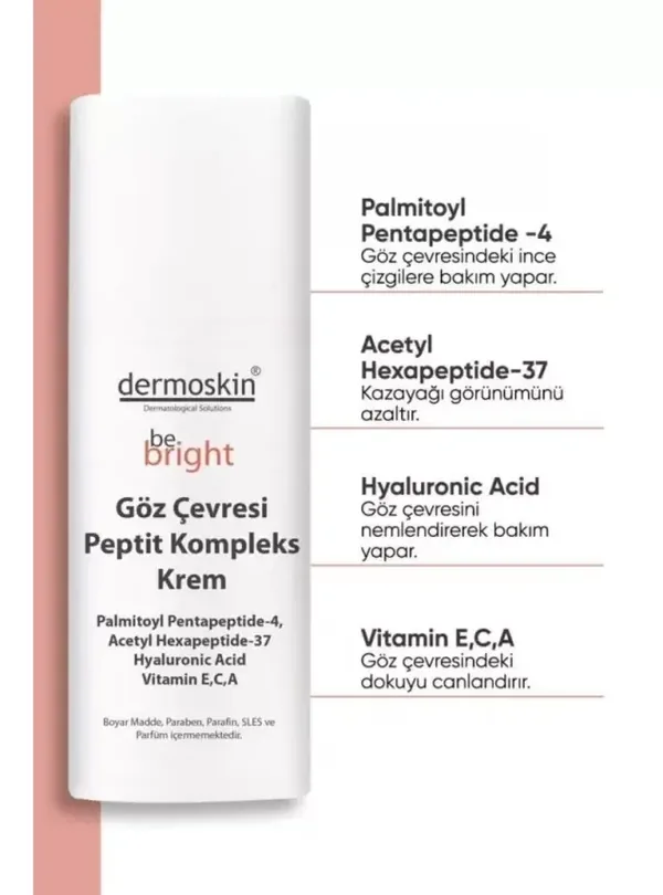 Dermoskin Be Bright Peptid Augencreme 15ml 2