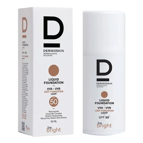 Dermoskin Be Bright SPF50+ Flüssige Foundation 33ml - Helle Nuance 3