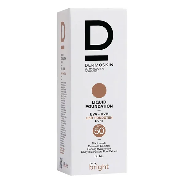 Dermoskin Be Bright SPF50+ Flüssige Foundation 33ml - Helle Nuance 4