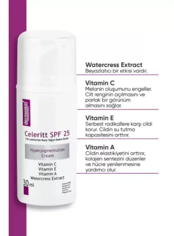 Dermoskin Celeritt SPF 25 Hyperpigmentationscreme 30ml 3