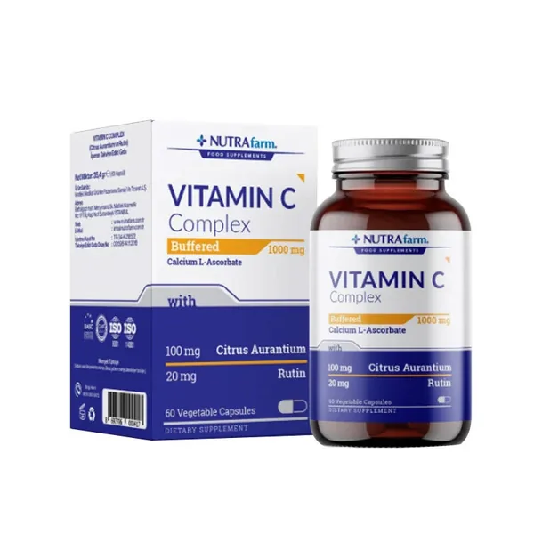 Dermoskin Nutrafarm Buffered 500 mg Vitamin C Complex