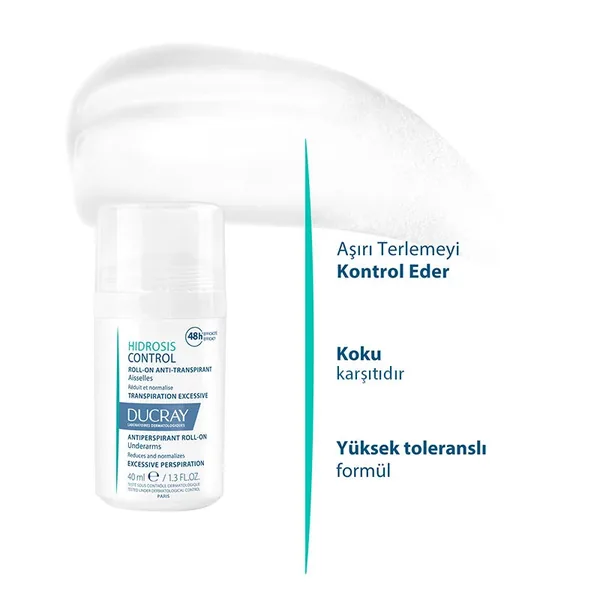 Ducray Hidrosis Anti-perspirant Roll On 40 ml 4